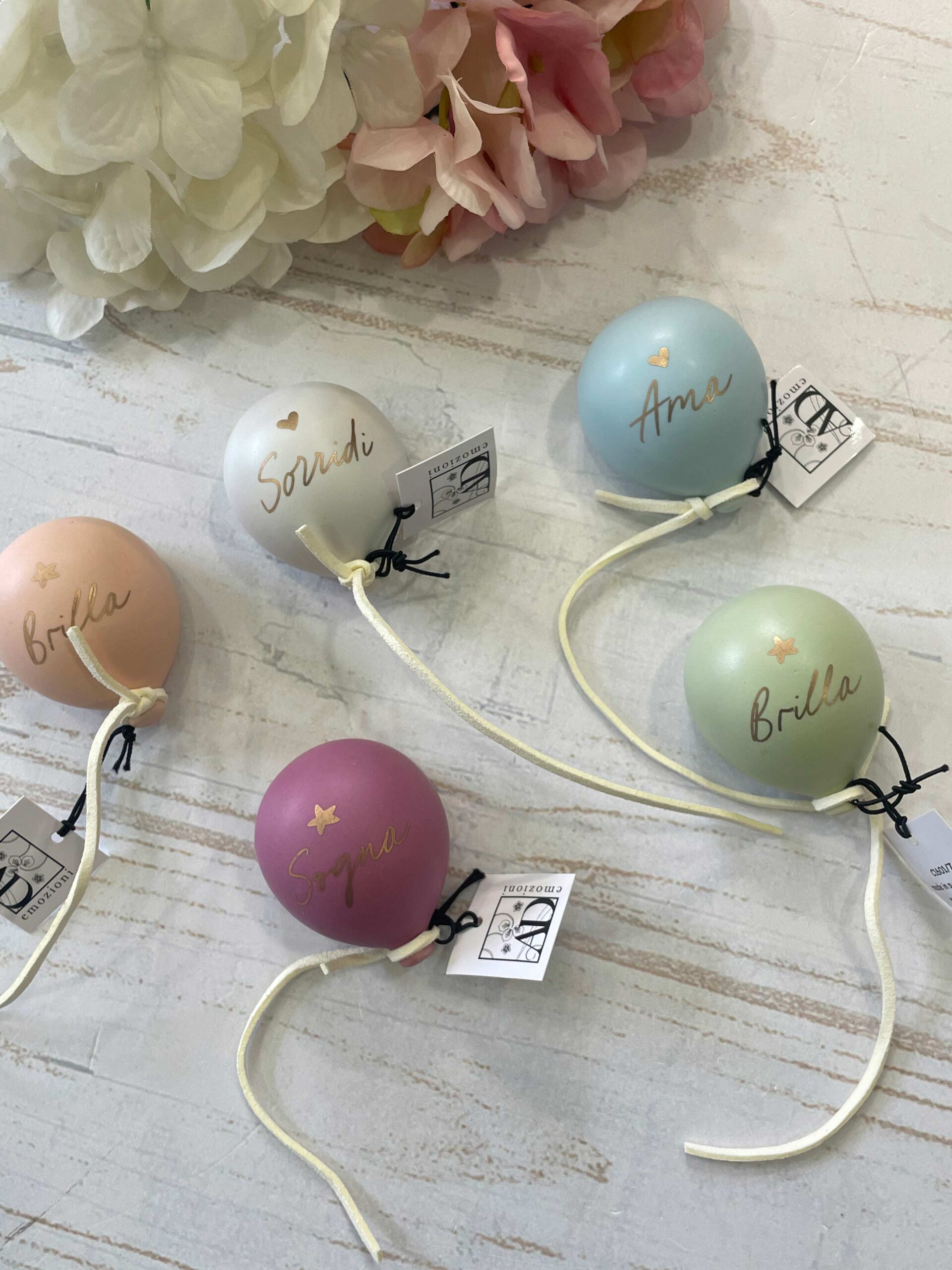 Bomboniera Matrimonio Comunione Calamita Palloncino Colori Pastello con Parole Ispirazionali – AD Emozioni - immagine 6