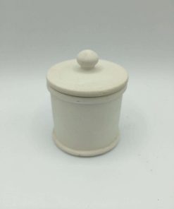 Barattolino in terracotta bianca da decorare