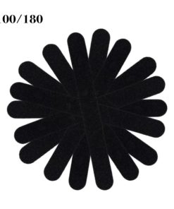 10 x LIMA PER UNGHIE GRANA 100/180 NERA DRITTA